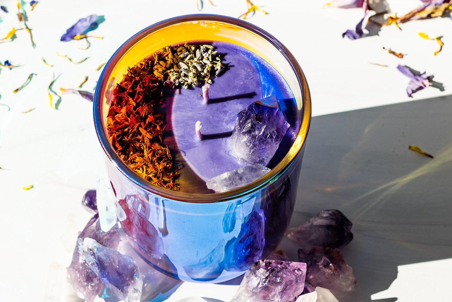 Crystal Affirmation Candle | I AM