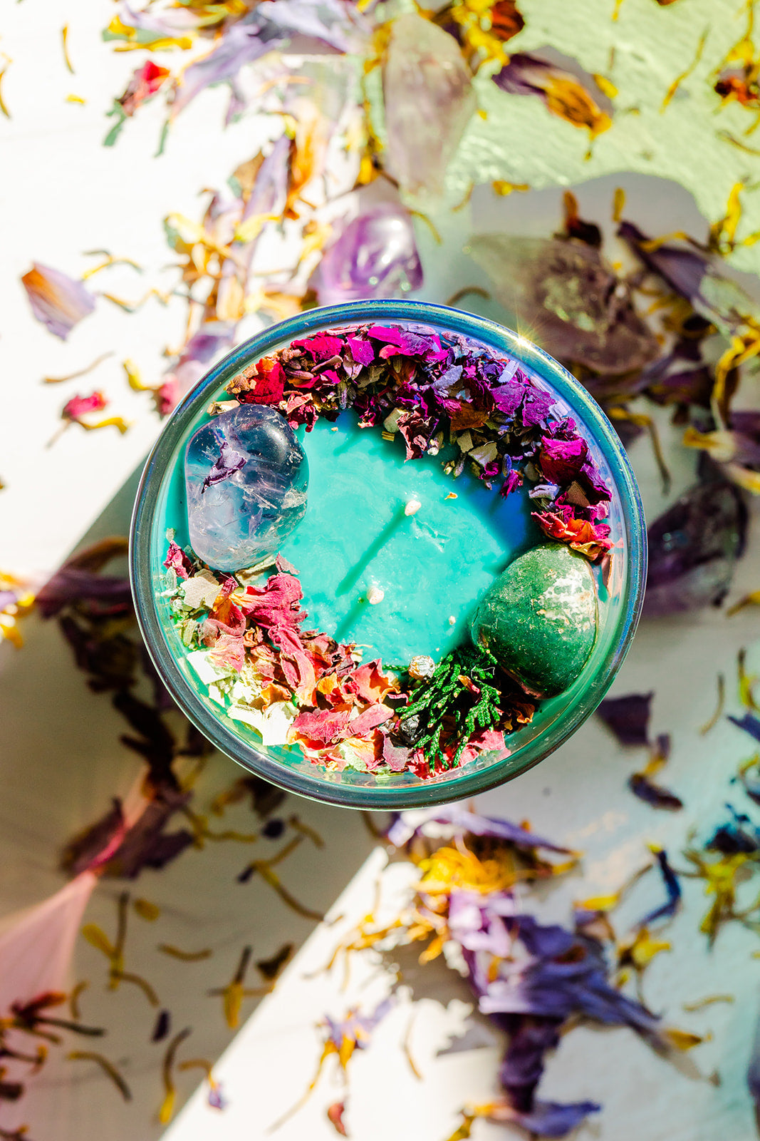 Crystal Affirmation Candle | ABUNDANCE IS MY BIRTHRIGHT