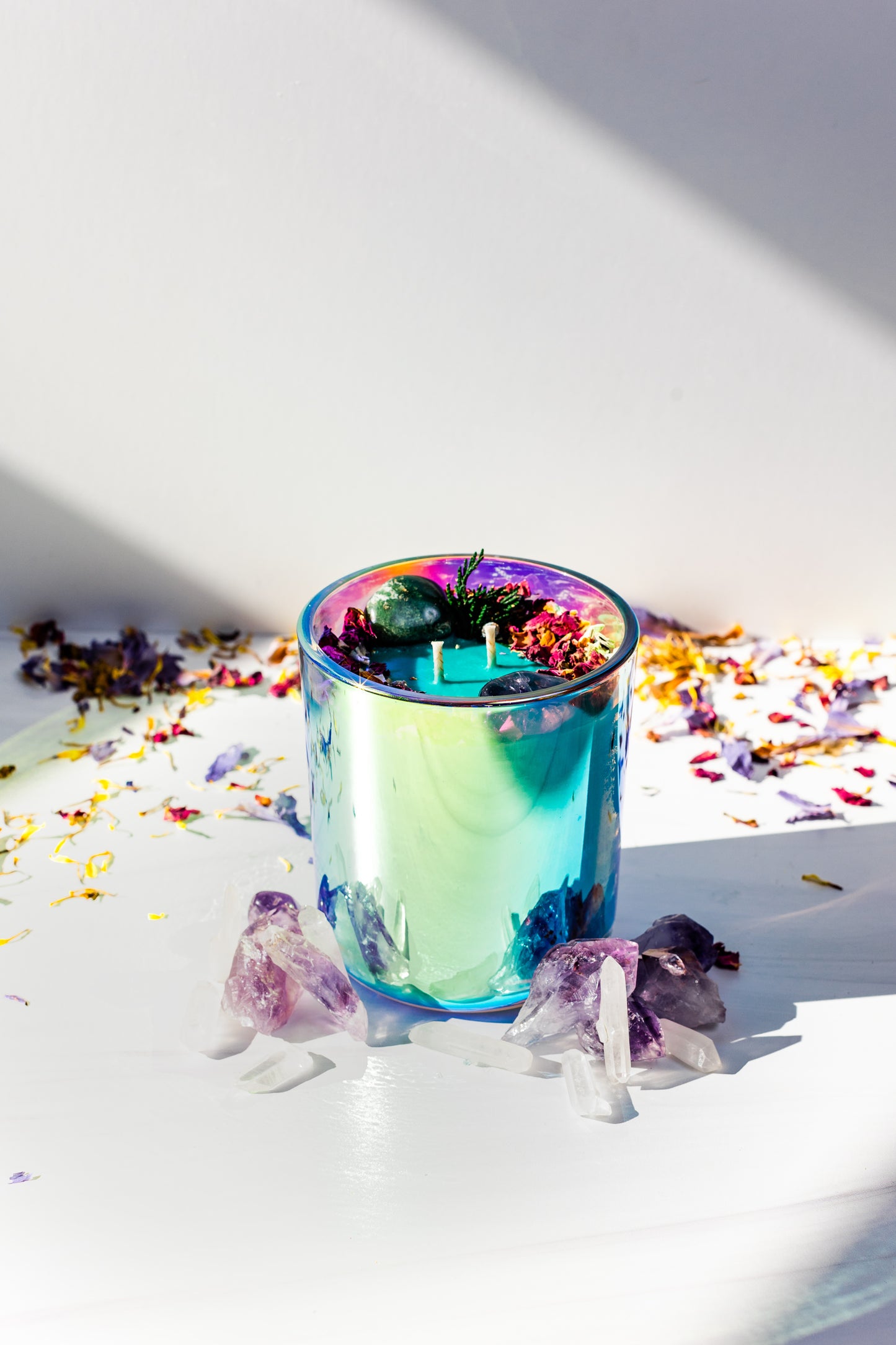 Crystal Affirmation Candle | ABUNDANCE IS MY BIRTHRIGHT