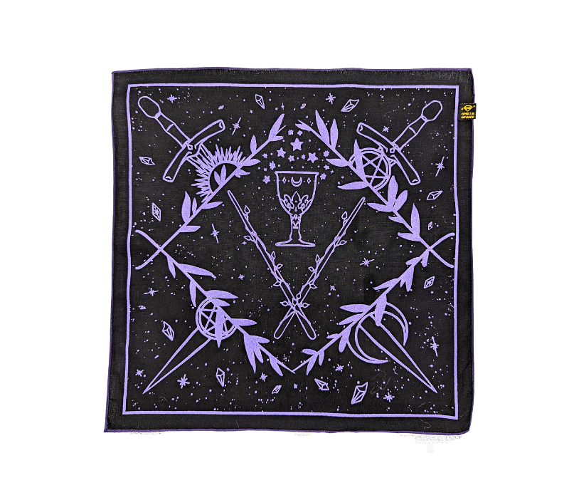 Crystal Infused Tarot Altar Cloth