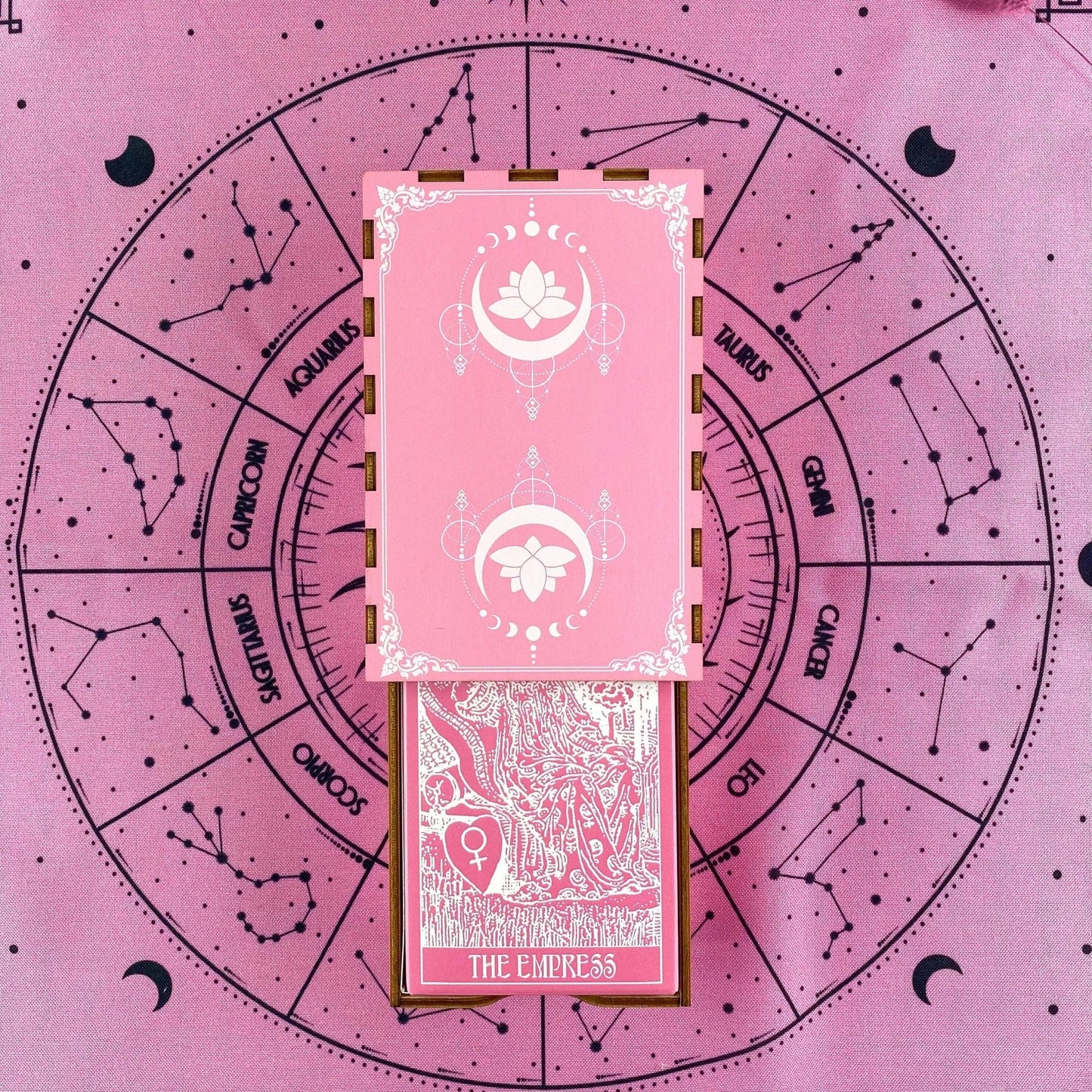 Pink White Tarot Deck